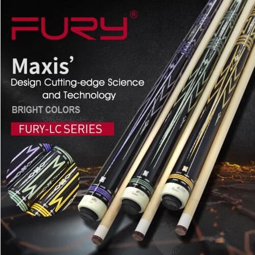 FURY LC Series Pool Cue Stick Billiard Cue 11.75mm 13mm Tip Professional Hard Maple Stick For Professional Athlete with Gifts
