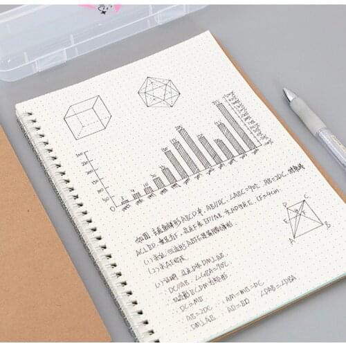 Journal A5 Notebook Kraft Grid Dot Blank Line Dot Drawing Daily Planner Agenda Stationery Management School Office Supplies