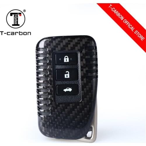 Pure real Carbon Fiber Remote Control Car Keychain Key Cover Case For Lexus RX270 NX200 CT IS ES GS RX GX 2 3 Button Smart Key