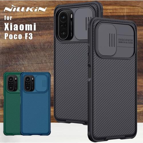 Nillkin For Xiaomi Poco F3 case Camera Protection Camshield Phone Case Lens Protective Back Cover For Xiaomi Poco F3 NFC 5G