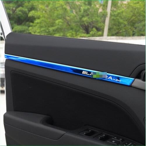 FOR HYUNDAI ELANTRA AVANTE AD 2017 2018 INTERIOR DOOR HANDLE STRIP MOULDING COVER TRIM STICKER CAR ACCESSORIESS