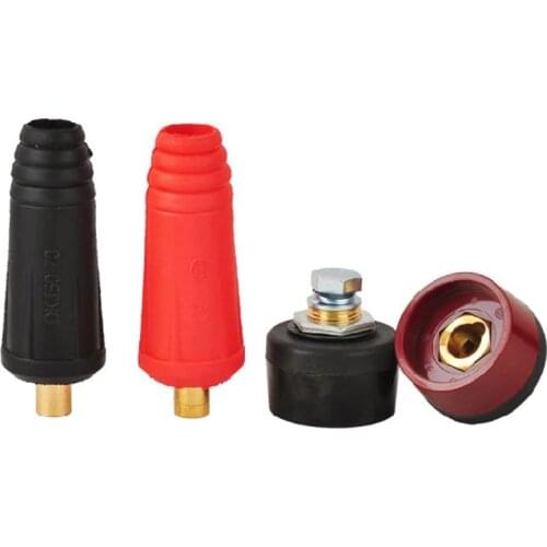 Europe Welder Quick Fitting Male Cable Connector Socket DKJ 10-25 50-70 Plug Adaptor Female Insert Welding Machine Accessories