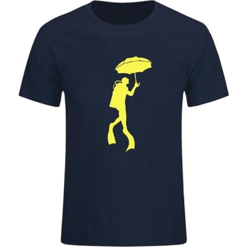 Summer Hot Sale High Quality Cotton Humor T-shirt Dive Printed T Shirt Funny Short Sleeve Soft Crew Neck Tops Tee Free shipping