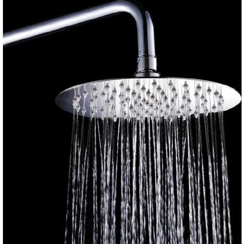 Becola Free shipping 8 inch 10 Inch 12 inch 16inch bathroom rain shower heads Stainless Steel rain shower head