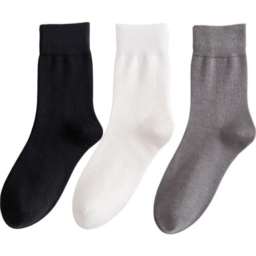 Salina Mens Socks Winter Spring New Year Fashion Black and White Gray Casual Comfortable Business Cotton Short Tube