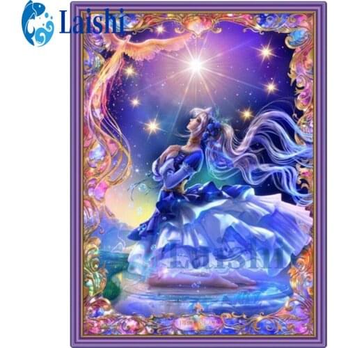 Full round Diamond Painting Cartoon, anime fantasy girl Cross Stitch Mosaic 5D Diy Square Round diamond 3d Embroidery Gift