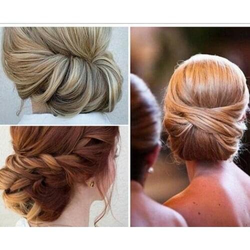 Droppsh Double Root Hair Hoop Head Band Adjusted Multivariant Hair Clips Adjustable Head Hoop Elastic Hair Clips With Changeable dg88