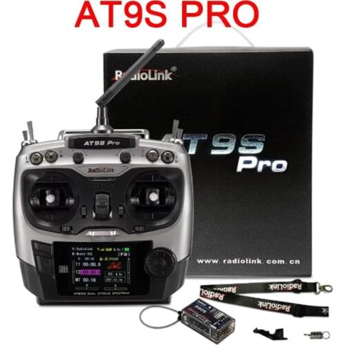 Radiolink AT9S Pro 12 Channels 2.4G RC Transmitter Radio Controller with RX R9DS for Drone Fixed Wing quadcopter Helicopter