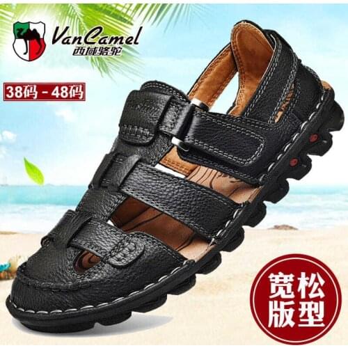 Sandals Mens Summer Leather Mens Shoes Soled Shoes Sandalias Hombre Chaussure Homme