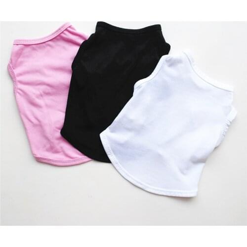 Pet Dog Solid Vest Summer Thin Puppy Sleeveless Shirt Cooling Fashion Vest For Dogs Fashion Soft Thin Vest Yorkshire Clothes