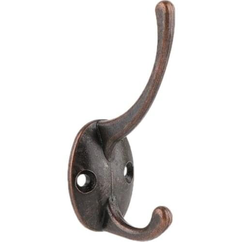 Alloy Vintage Wardrobe Hook Bathroom Coat Single Red Hook Bronze Hardware Hook