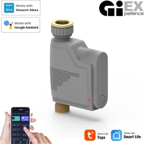 WIFI Watering Timer Flow statistics Automatic Drip Irrigation Garden Water Controller Valve Google Assistant Smart Home,Alexa