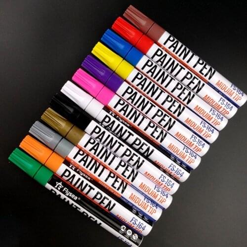 Waterproof Car Tire Paint Marker Pen Touch Pen Graffiti Pen Sign In Pen Office Stationery Water Based Premium Markers Fill Paint