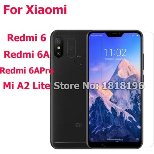 Tempered Glass for Xiaomi Redmi 6 Pro Screen Protector on Redmi 6A 6 Pro Mi A2 lite Protective Glass for Xiaomi Redmi 6 Glass
