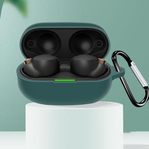 Protective Sleeve Wear-resistant Non-fading Bluetooth Earphone Resilient Protective Skin with Buckle for WF-1000XM4