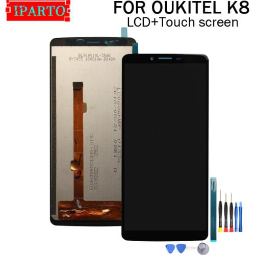 6.0 inch for OUKITEL K8 LCD Display+Touch Screen Digitizer Assembly 100% Original New LCD+Touch Digitizer for K8