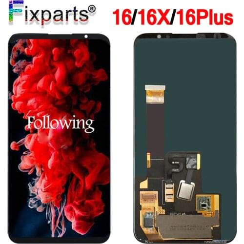 Meizu 16 LCD Display Touch Screen Digitizer Assembly For Meizu 16Th LCD M8821H M872Q M872H For Meizu 16 Plus LCD 16X Screen