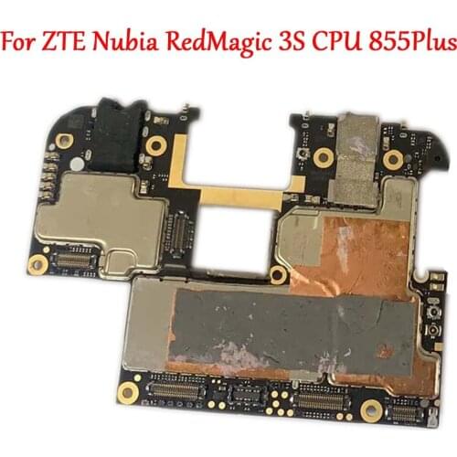 100% Tested Full Work Original Unlock Motherboard For ZTE Nubia RedMagic 3S NX629J Logic Circuit Board Plate CPU 855Plus