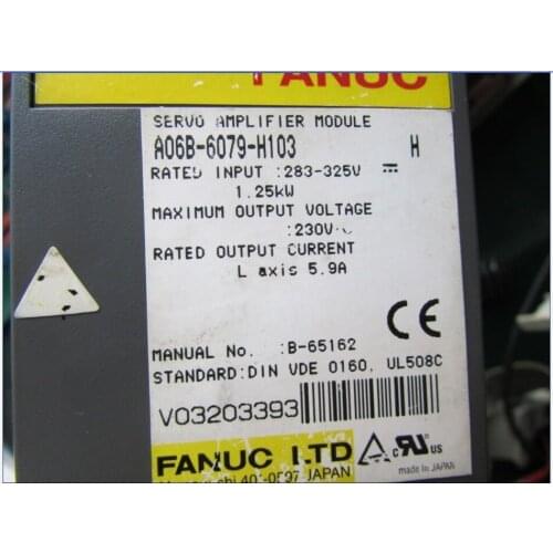 100% TESTED A06B-6079-H103 FANUC A06B-6079-H103 SERVO AMPLIFIER MODULE A06B-6079-H103 SERVO AMPLIFIER A06B-6079-H103