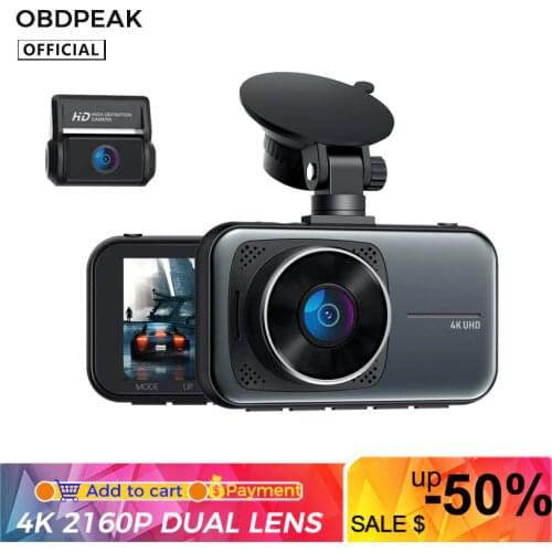 3 inch Car DVR 4K Dash Cam 3840*2160P Ultra HD Vehicle Drive 30 FPS Super Night Vision Camera Video Recorder Auto 24H Parking