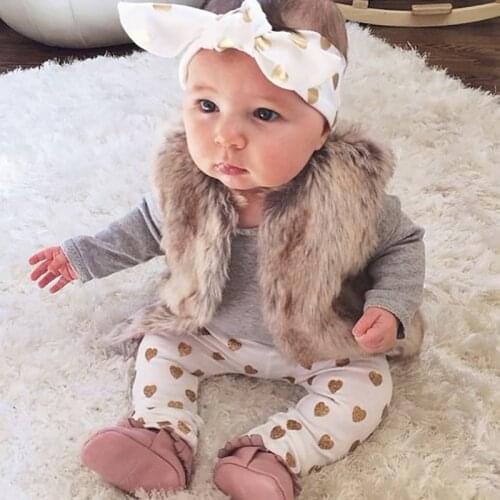 3pcs!! 2020 New Autumn Baby Girl Clothes Set Cotton T-shirt+pants+Headband 3pcs Infant Clothes Newborn Baby Girl Clothing Sets