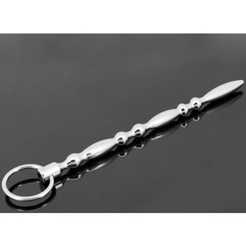 Large size stainless steel urethral catheter penis plug for men