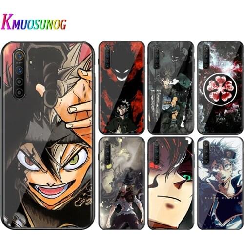 For OPPO A5 A9 2020 F7 Phone Cover Shell Anime Black Clover for OPPO Reno 2 Z 2Z 2F 3 4 Pro 5G Bright Black Phone Case