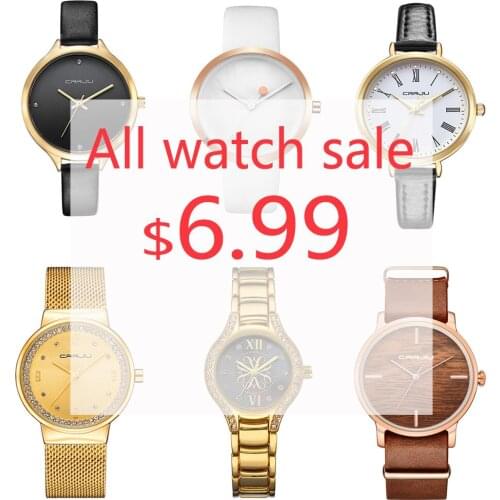 CRRJU EVERY DAYS BIG SALE, ALL WATCHES SALE 6.99$ Mens Watches Top Brand Luxury Watch For Women Quartz Clock