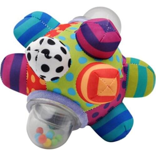 Baby Toys Fun Little Loud Bell Baby Ball Rattles Toy Develop Baby Intelligence Grasping Toy HandBell Rattle Toys For Baby/Infant