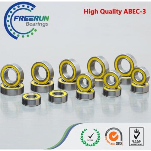 FOR TRAXXAS(CAR) RUSTLER VXL Complete ABEC 3 Yellow Rubber ball bearings RC CAR & Truck Bearing