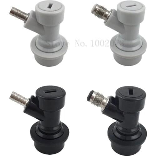 Homebrew Cornelius Beer Keg Ball Lock Disconnect Dispenser Liquid Gas Connector Barbed/Threaded Mouth 1/4'' Barware Replacement