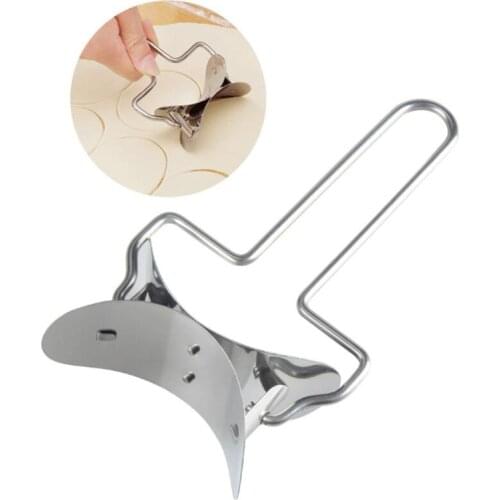 1PCS Dumpling Dough Circle Roller Machine Cutters Stainless Steel Home Baking Maker Kitchen Pie Pizza Pastry Rolling Tools