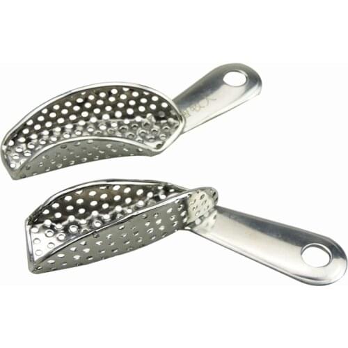 High Quality 1 Pair Dental Metal Stainless Steel Tray Impression Tray 5 Models Free Shipping