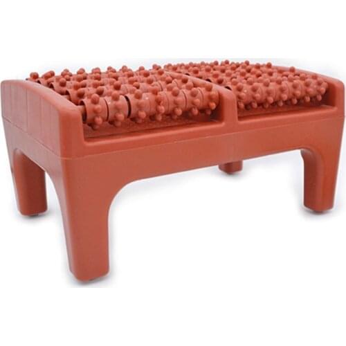 Foot Massager Foot Acupuncture Point Massage Cushion Plastic Wooden Roller Foot Massager a Foot Stool
