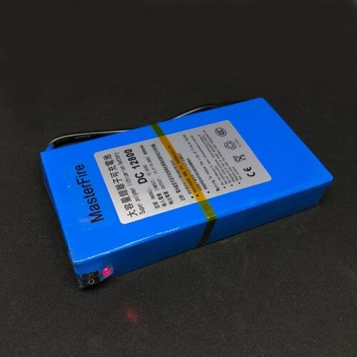 MasterFire 20set/lot Super DC 12800 12V 8000MAH Rechargeable Li-ion Battery Backup Lithium-ion Batteries Pack For CCTV Camera