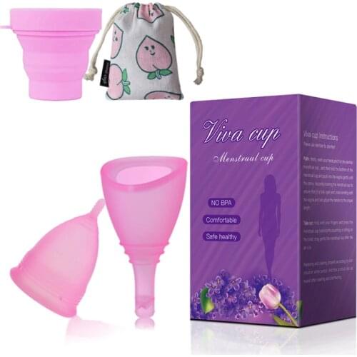 Copa menstrual discharge medical grade silicone menstrual cup valve menstruation silica gel lady cup copo menstrual de silicone