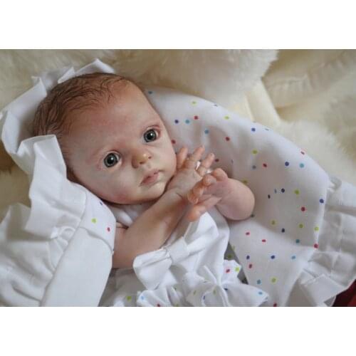 NPK 10inch Mini Reborn Doll Kit Nessa Mini Handy Doll DIY Blank Doll Parts