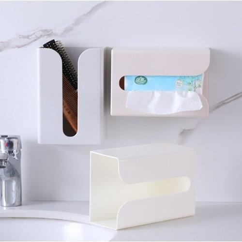 Multifunctional Home Storage Kitchen Paper Storage Box Paper Box Paste Wall-mounted Paper Towel Holder Toilet Tissue Box