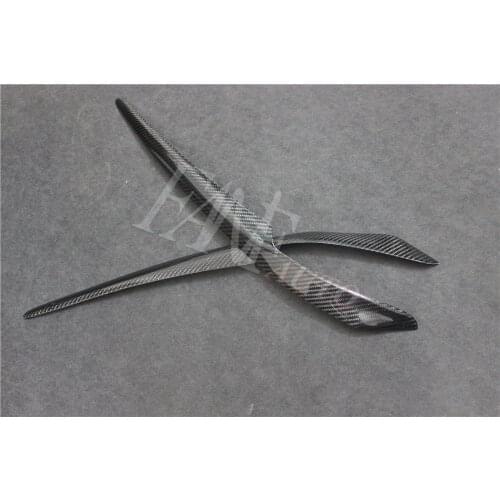 Carbon Fiber Headlight Cover Eyebrows Eyelids for Mitsubishi Lancer GTS Evolution EVO X EX 10TH 2008-2016