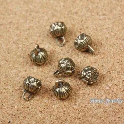 Wholesal 25 pcs quality Antique bronze lotus seeds Pendant Alloy DIY Fashion charm Bracelet Necklace Jewelry Accessories