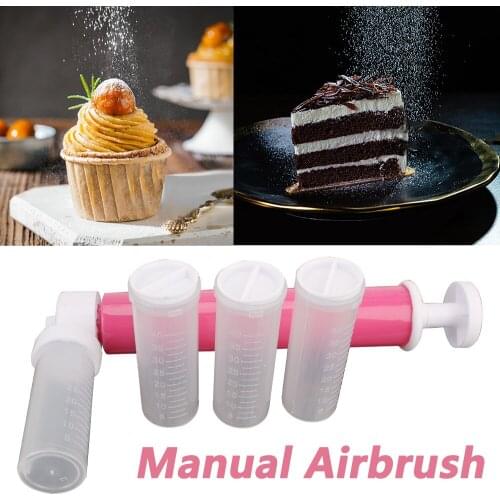Pastry Dusting Spray Tube Manual Airbrush For Cake Decorating Kitchen Accessories Coloring Baking Decoration Tools Color Duster