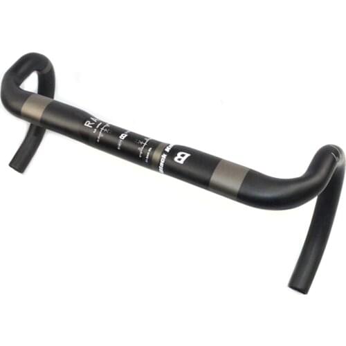 Black Kight full Carbon Fiber Road Bicycle Handlebar cycling bike parts Handle Bars Carbon 31.8mm reach 77mm drop 128mm MATTE