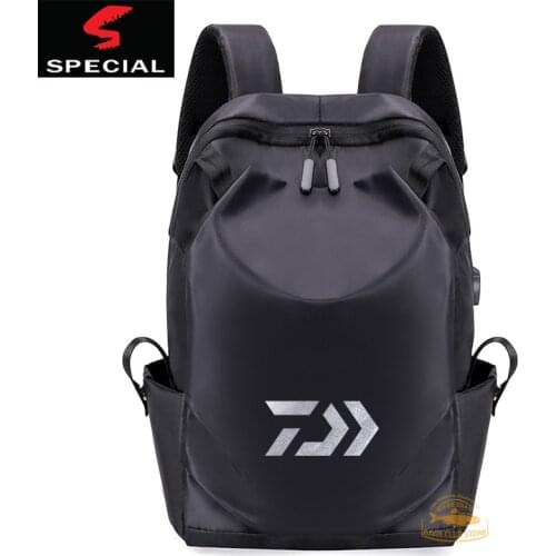 DAIWA Fishing Bag Mens Outdoor Leisure Large Capacity Fishing Backpack Travel Simple Shoulder Fishing Backpack