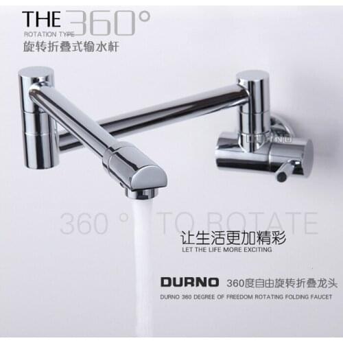 Enter wall type used by the kitchen sink faucet xiancai basins universal rotating tensile folding lengthen the faucet