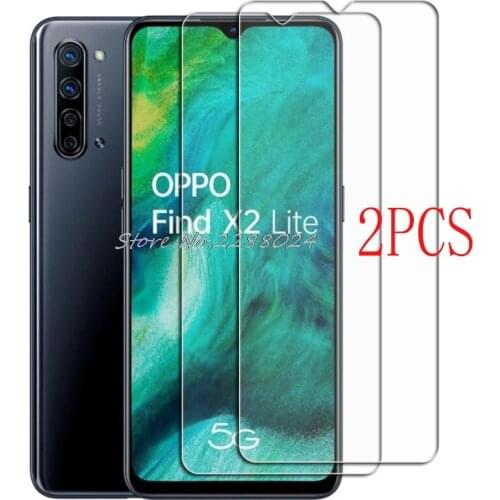 2PCS FOR OPPO Find X2 Lite Tempered Glass Protective on OPPO Find X2Lite CPH2005 Screen Protector Glass Film Cover