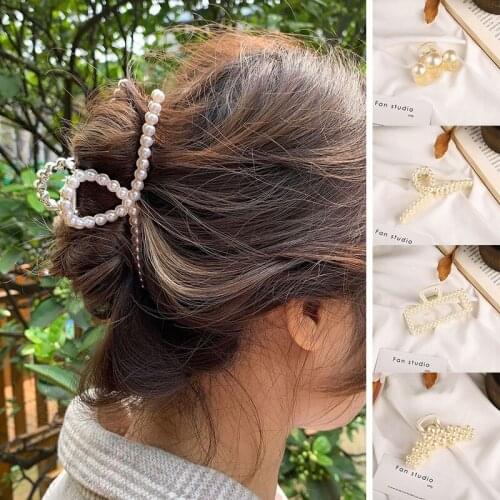 2021 Womens Pearl Hairclip Elegant Temperament Fashion Headdress Gifts for Girls