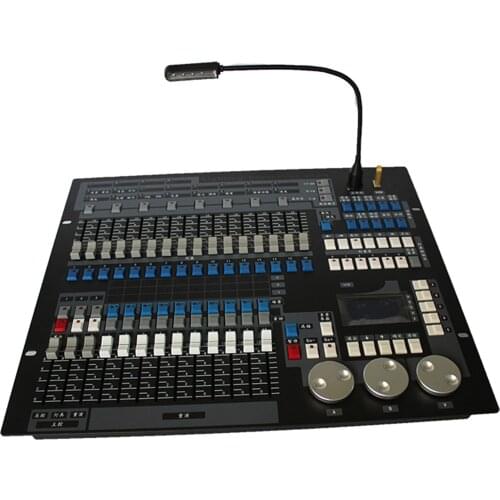 1x DMX 1024 controlador de luz de escenario 1024 haz de consola Luz de cabeza móvil DMX512 equipo de consola con caja de cartón