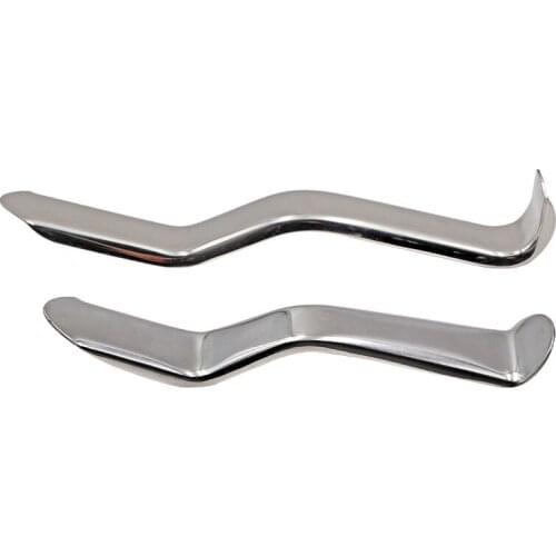 2Pcs/lot Stainless Steel Dental Lip Hook Clamps S shape bend/straight Lip Cheek Retractor Mouth Opener Autoclavable Dental Tool