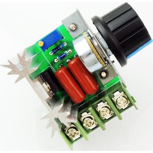 2000W imported SCR high-power electronic thermostat dimming governor speed motor controller,voltage regulator