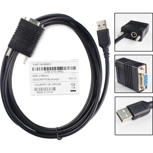 5pcs New 2M(7feet) RS232 Scanner Cable Compatible Sraight Cable For Honeywell 3310G, FREE Shipping